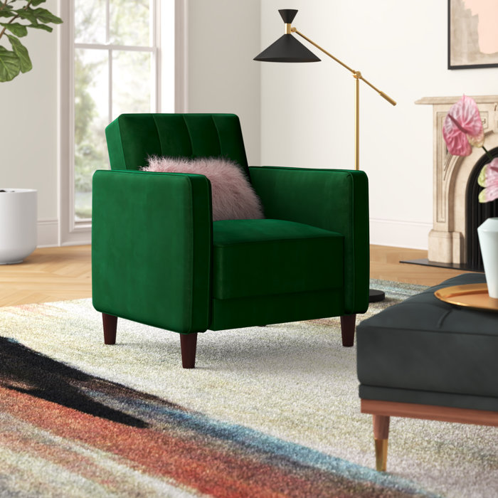 Mercury Row® Imani Velvet Armchair & Reviews Wayfair Canada